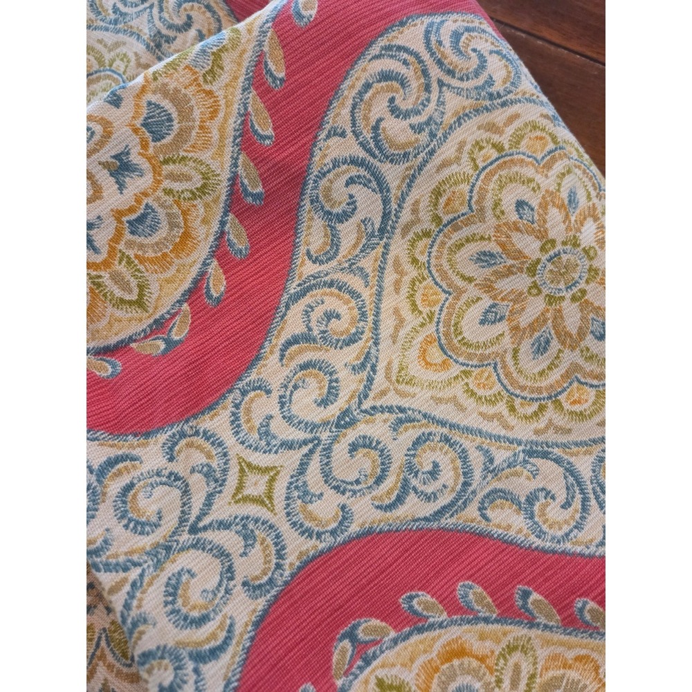 (2) Waverly Moonlit Medallion Curtain Panels 52x84 Cotton Multicolor Rod Pocket - Picture 3 of 7